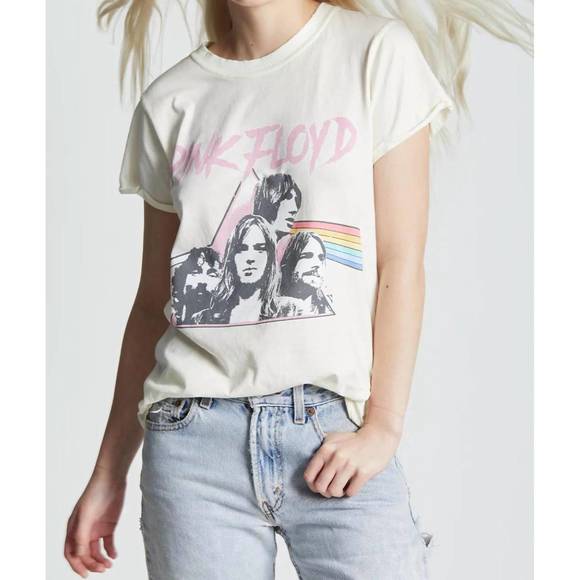 NEW RECYCLED KARMA pink floyd japan '68 tee in pearl - Picture 2 of 3
